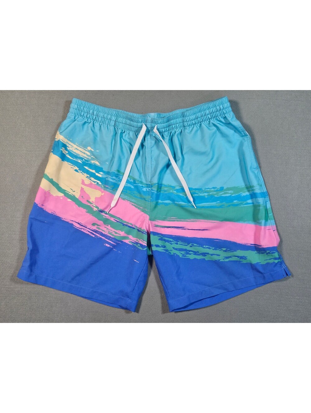 Chubbies Men Swim Trunks Medium Colorful Abstract Print 34